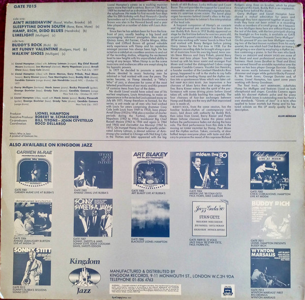 Lionel Hampton - Giants Of Jazz - Used Vinyl Record image 2