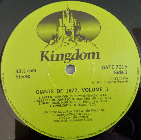 Lionel Hampton - Giants Of Jazz - Used Vinyl Record image 3