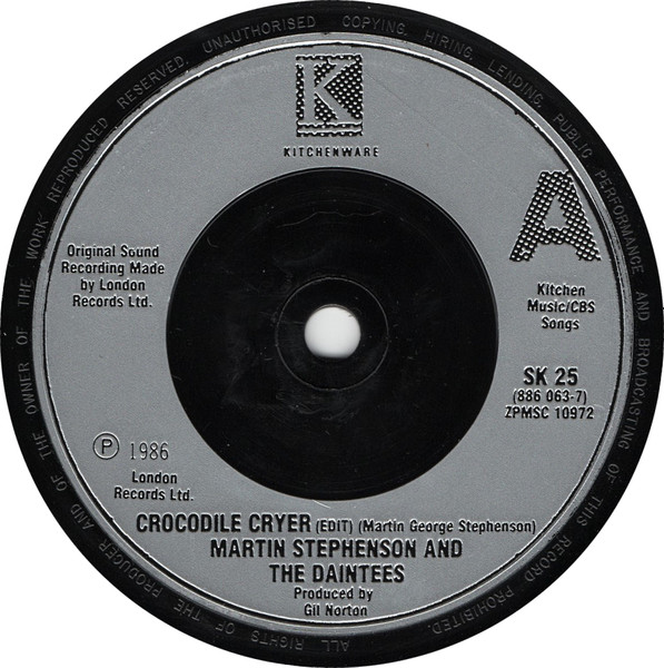 Martin Stephenson An - Boat To Bolivia/Crocodile Cryer - Used Vinyl R image 7