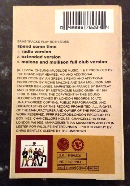 Brand New Heavies - Spend Some Time - Used Cassette image 4