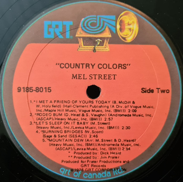 Mel Street - Country Colors - Used Vinyl Record image 4