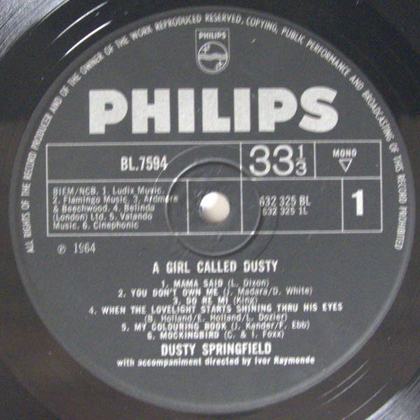 Dusty Springfield - A Girl Called Dusty - Used Vinyl Record image 3