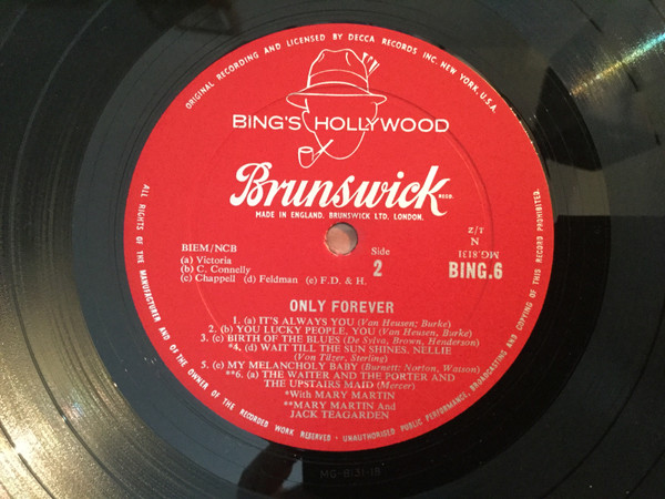 Bing Crosby - Only Forever - Used Vinyl Record image 4