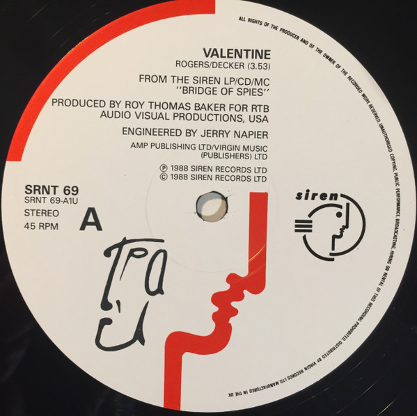 T'Pau - Valentine - Used Vinyl Record 12" image 3