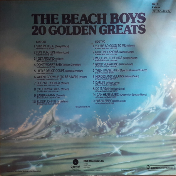 Beach Boys - 20 Golden Greats - Used Vinyl Record image 2