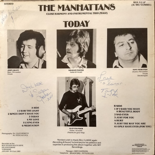 Manhattans (5) - Today - Used Vinyl Record lp image 2