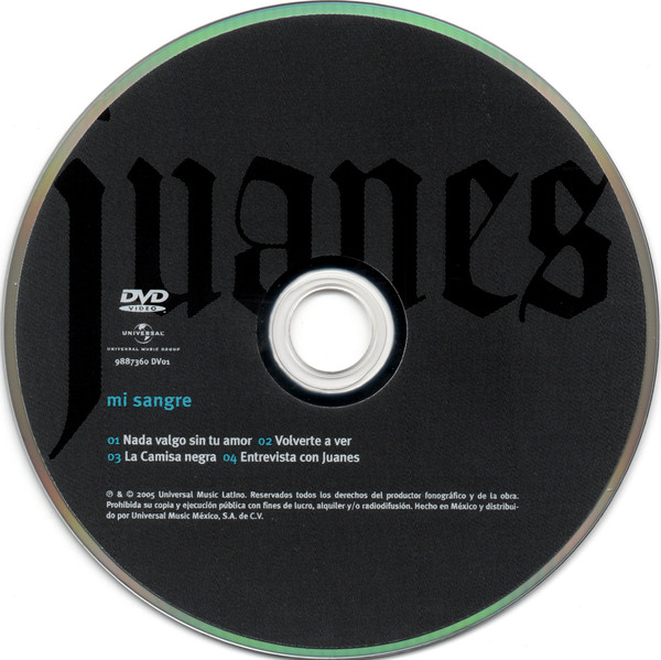 Juanes - Mi Sangre (Tour Edition) - Used CD image 4