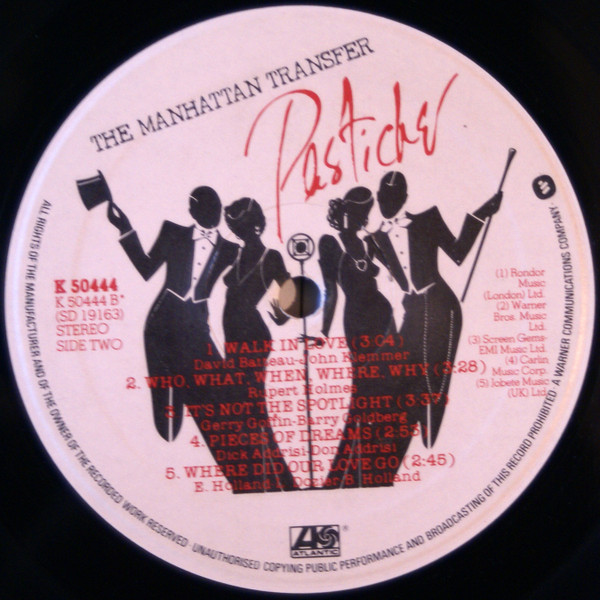 Manhattan Transfer - Pastiche - Used Vinyl Record image 5