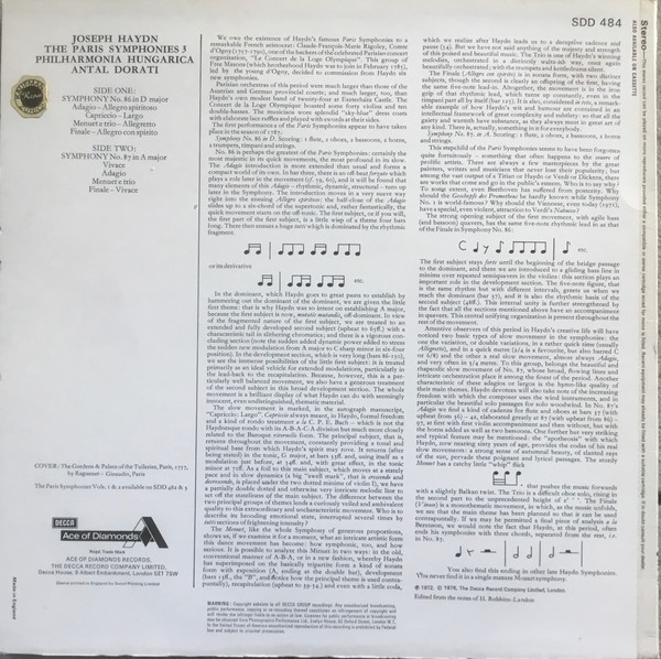 Joseph Haydn - Paris Symphonies 3 - Used Vinyl Record image 2