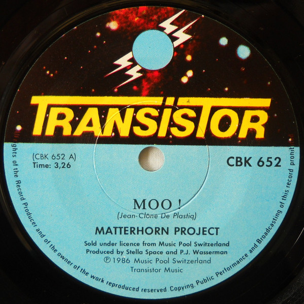 Matterhorn Project - Moo! - Used Vinyl Record 7" image 3