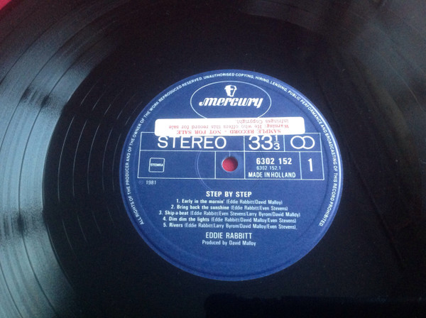 Eddie Rabbitt - Step By Step - Used Vinyl Record image 3