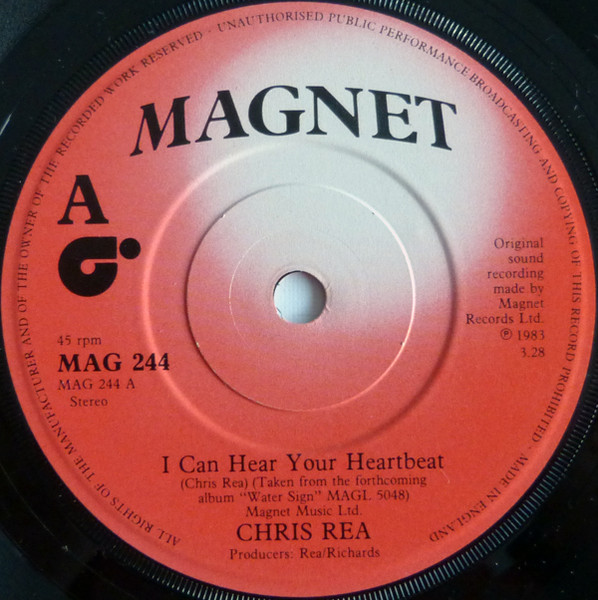 Chris Rea - I Can Hear Your Heart Beat - Used Vinyl Record 7" image 3