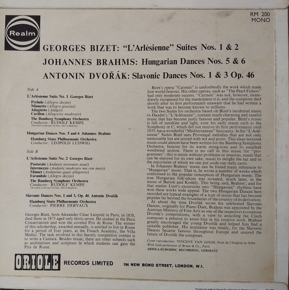 Georges Bizet - L'Arlesienne Suites Nos. 1 & 2 - Used Vinyl Record image 2