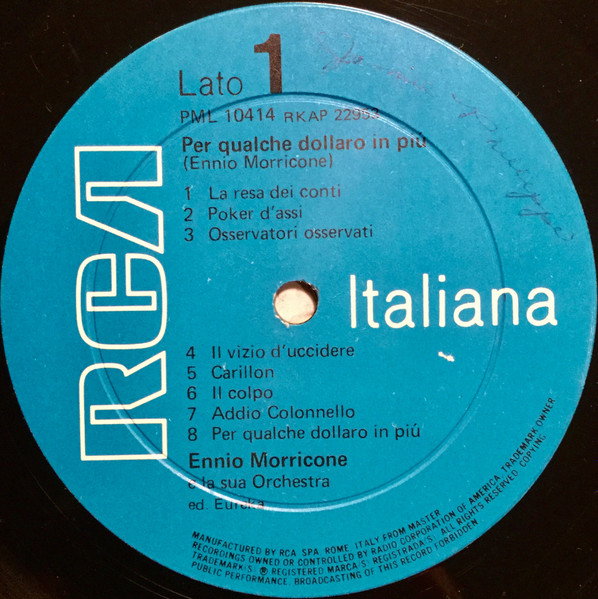 Ennio Morricone Orch - Per Qualche Dollaro In Più - Used Vinyl Record image 5