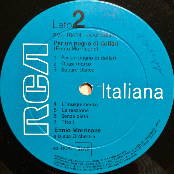Ennio Morricone Orch - Per Qualche Dollaro In Più - Used Vinyl Record image 6
