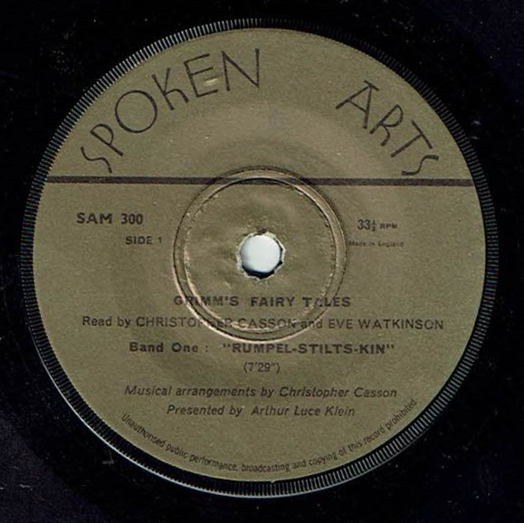 Eve Watkinson - Grimm's Fairy Tales - Used Vinyl Record 7" image 3