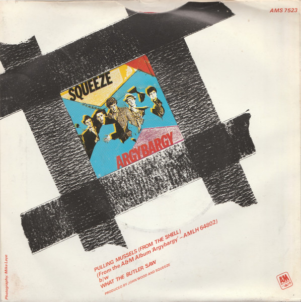 Squeeze - Pulling Mussels (From The Shell) - Used Vinyl Record 7" image 2