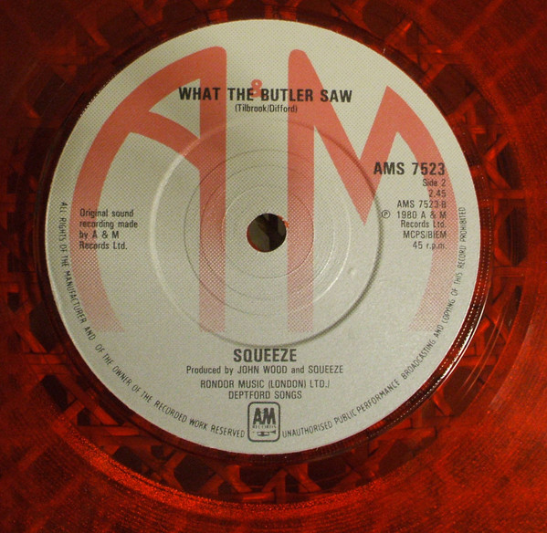 Squeeze - Pulling Mussels (From The Shell) - Used Vinyl Record 7" image 5