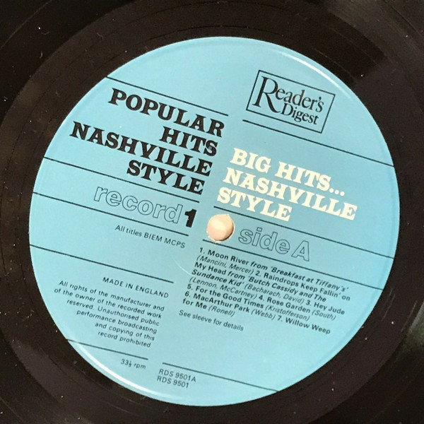 Various - Popular Hits Nashville Style - Used Vinyl Record image 3