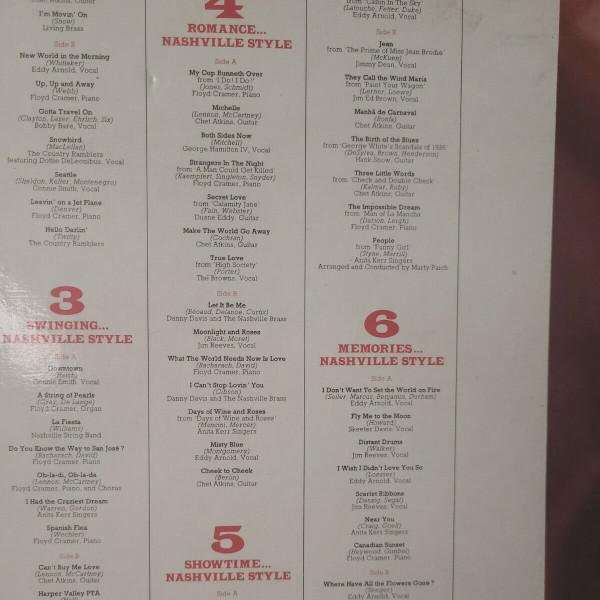 Various - Popular Hits Nashville Style - Used Vinyl Record image 6