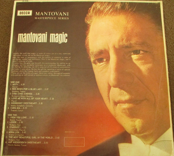 Mantovani And His Or - Mantovani Magic - Used Vinyl Record image 2