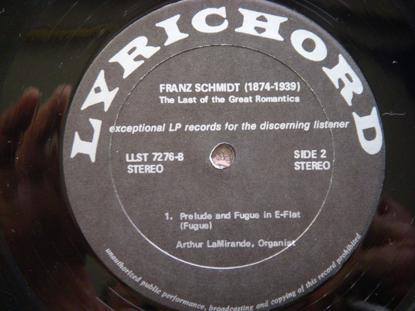 Arthur LaMirande - The Last Of The Great Romantics - Vinyl Record image 4