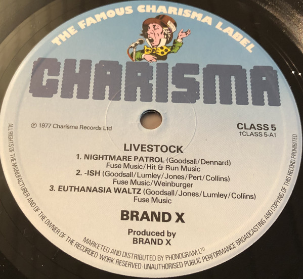 Brand X - Livestock - Used Vinyl Record image 3