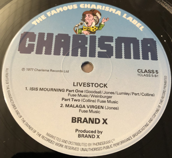 Brand X - Livestock - Used Vinyl Record image 4