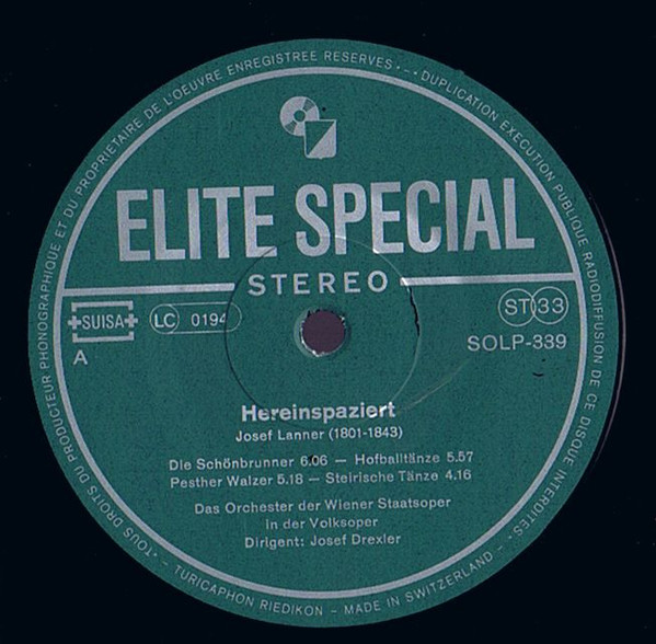 Josef Lanner - Hereinspaziert / Walzer Von J. Lanner Und C. M. Ziehre image 3