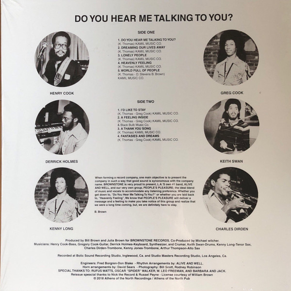 People's Pleasure - Do You Hear Me Talking To You? - Vinyl Record image 2