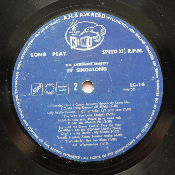 Cheesman Singers - TV Singalong - Used Vinyl Record image 4