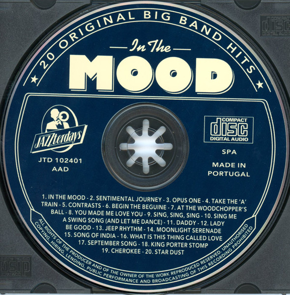 Various - In The Mood - 20 Original Big Band Hits - Used CD image 3
