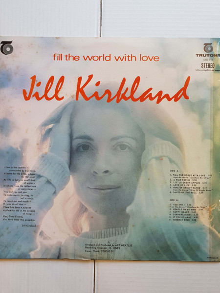 Jill Kirkland - Fill The World With Love - Used Vinyl Record image 2