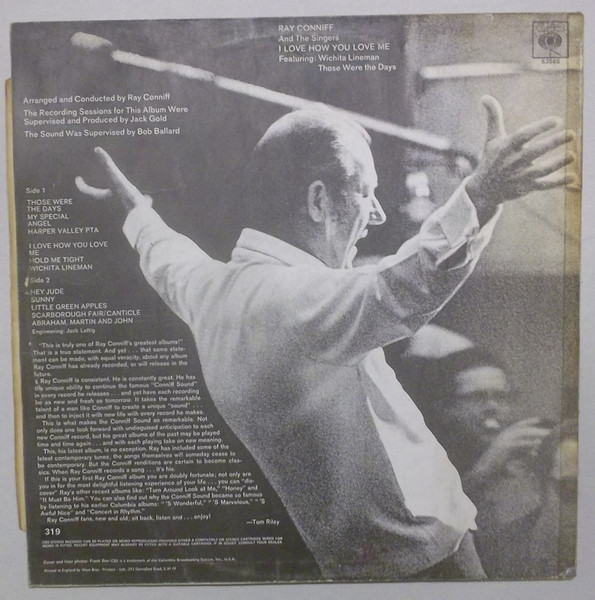 Ray Conniff And The - I Love How You Love Me - Used Vinyl Record image 2