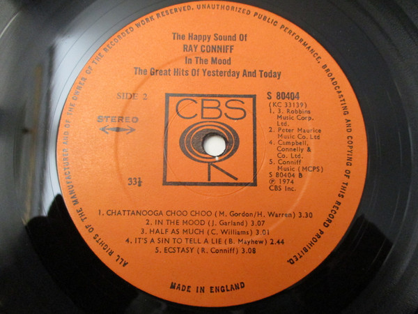 Ray Conniff - Happy Sound Of - Used Vinyl Record image 4
