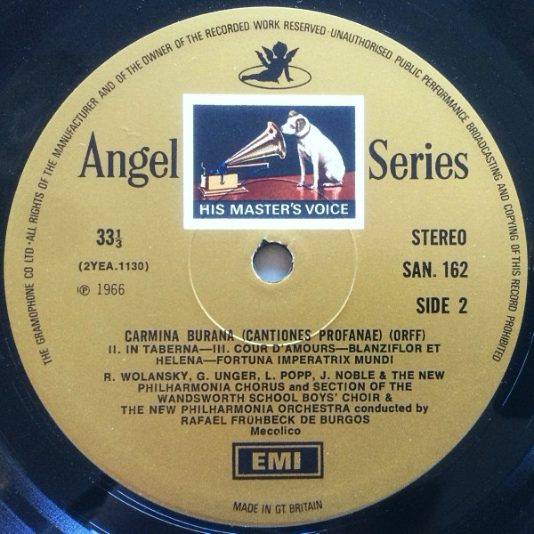 Carl Orff - Carmina Burana, Cantiones Profanae - Used Vinyl Record image 4
