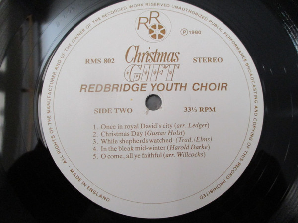 Redbridge Youth Choi - Christmas Gift - Used Vinyl Record image 4