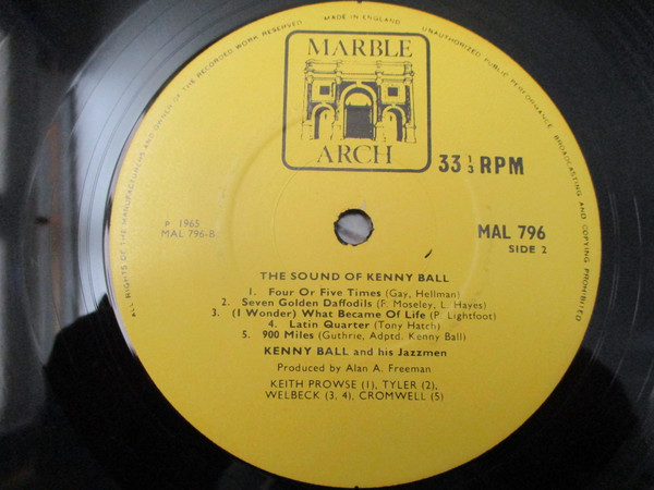 Kenny Ball And His J - Sound Of Kenny Ball - Used Vinyl Record image 4