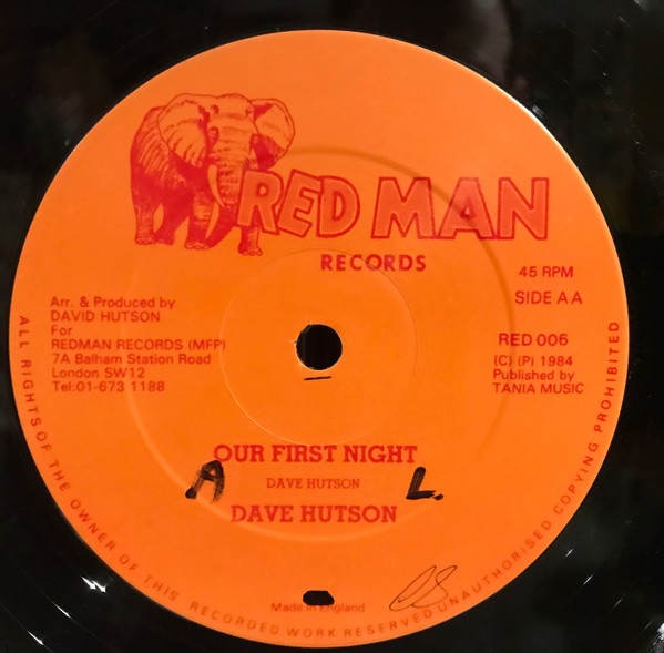 Dave Hutson - Who Baby - Used Vinyl Record 12" image 2
