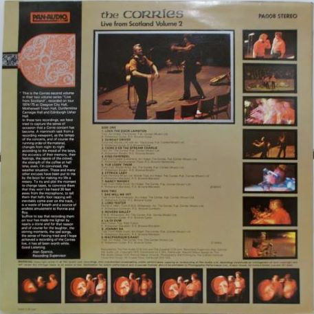 Corries - Live From Scotland Volume 2 - Used Vinyl Record image 2