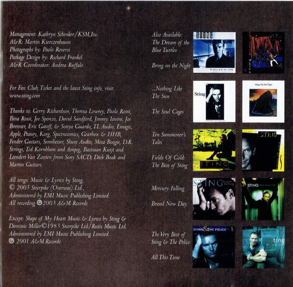 Sting - Sacred Love - Used CD image 26
