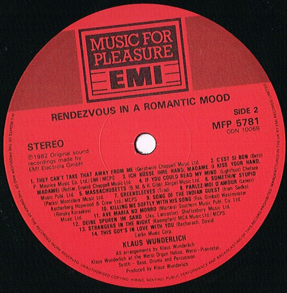 Klaus Wunderlich - In A Romantic Mood - Used Vinyl Record image 4