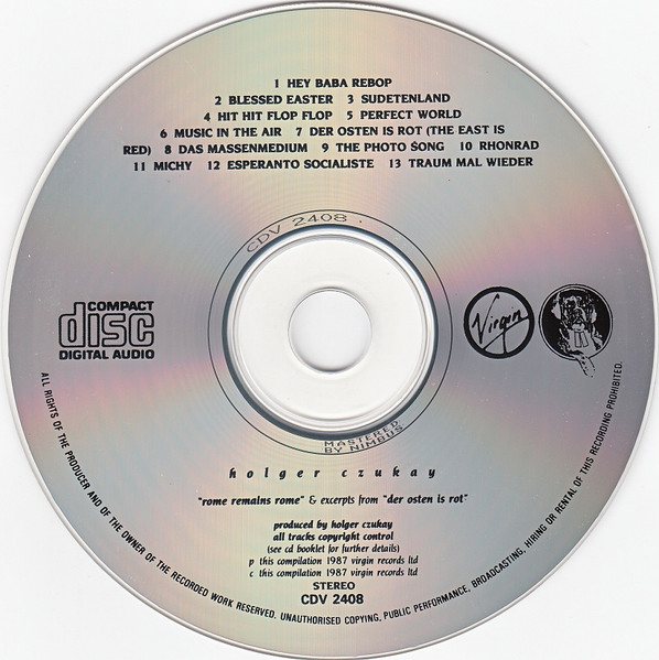 Holger Czukay - Rome Remains Rome And Excerpts From Der Osten Ist Rot - image 3