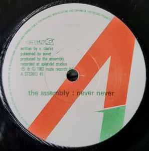 Assembly - Never Never - Used Vinyl Record 7" image 1
