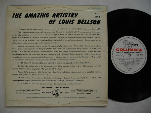 Louis Bellson - Amazing Artistry Of - Used Vinyl Record image 2