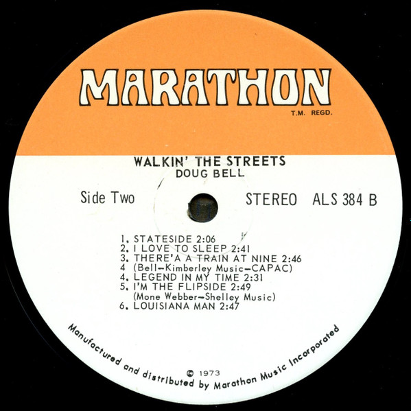 Doug Bell - Walkin' The Streets - Used Vinyl Record image 4