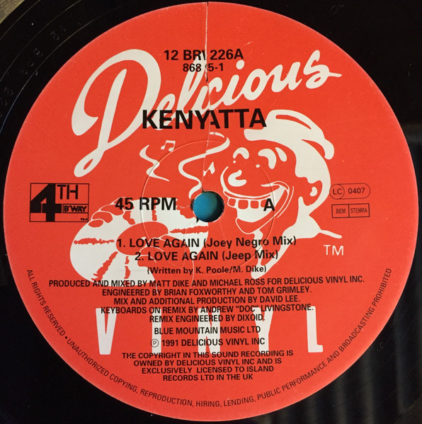 Kenyatta - Love Again - Used Vinyl Record 12" image 3