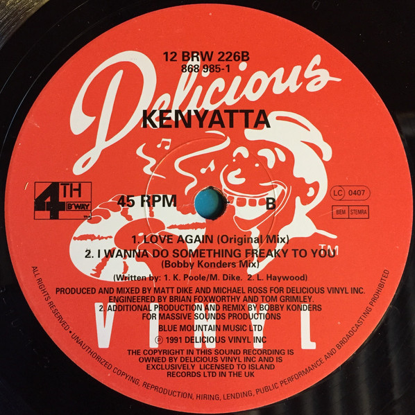 Kenyatta - Love Again - Used Vinyl Record 12" image 4