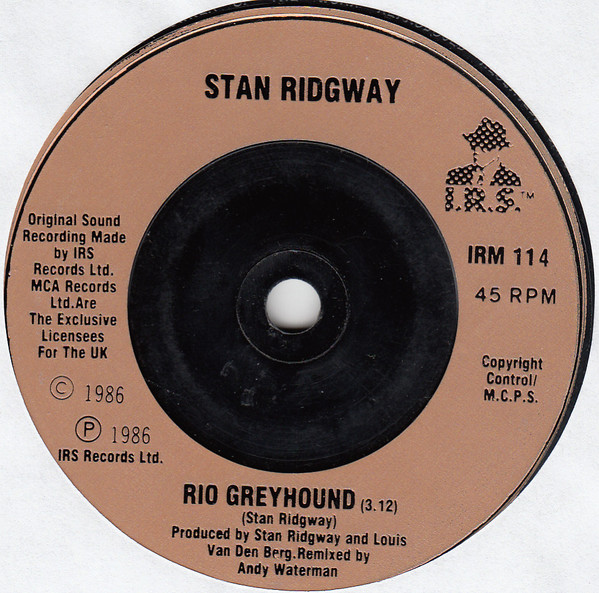 Stan Ridgway - Camouflage - Used Vinyl Record 7" image 4