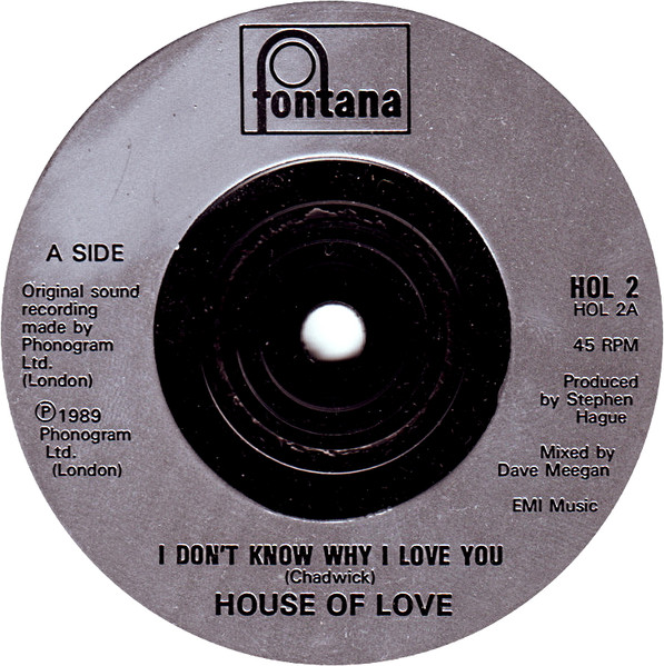 House Of Love - I Don't Know Why I Love You - Used Vinyl Record 7" image 3